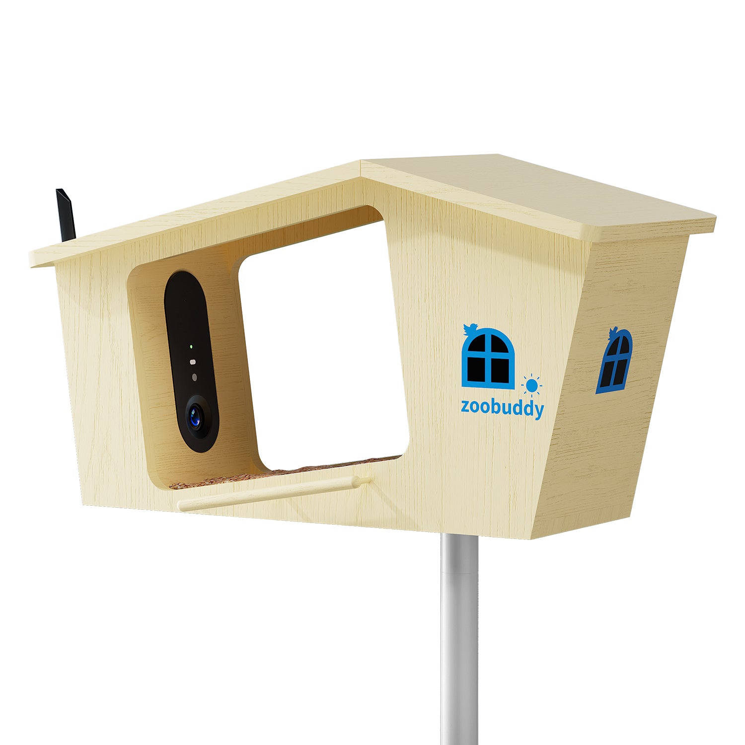 Smart bird feeder Wood