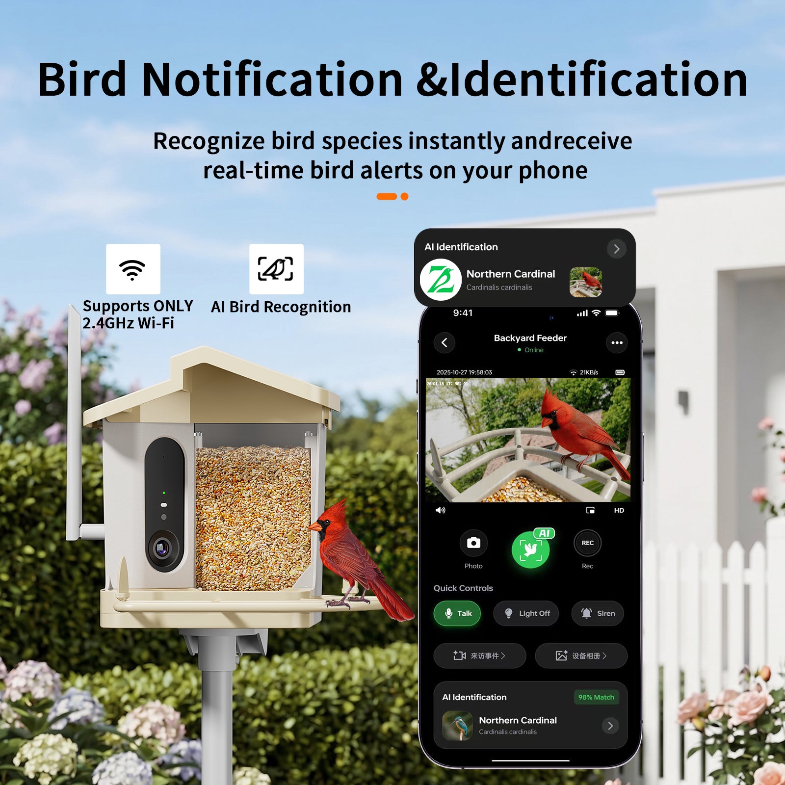 Smart bird feeder