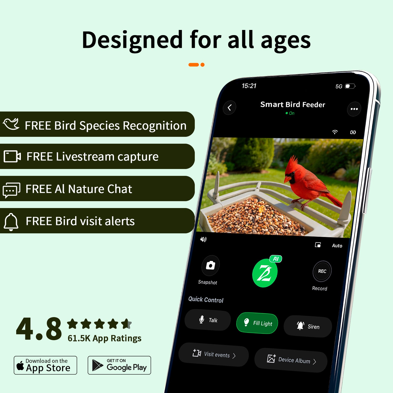 Smart bird feeder